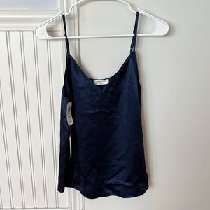 Aritzia Navy Silky Camisole